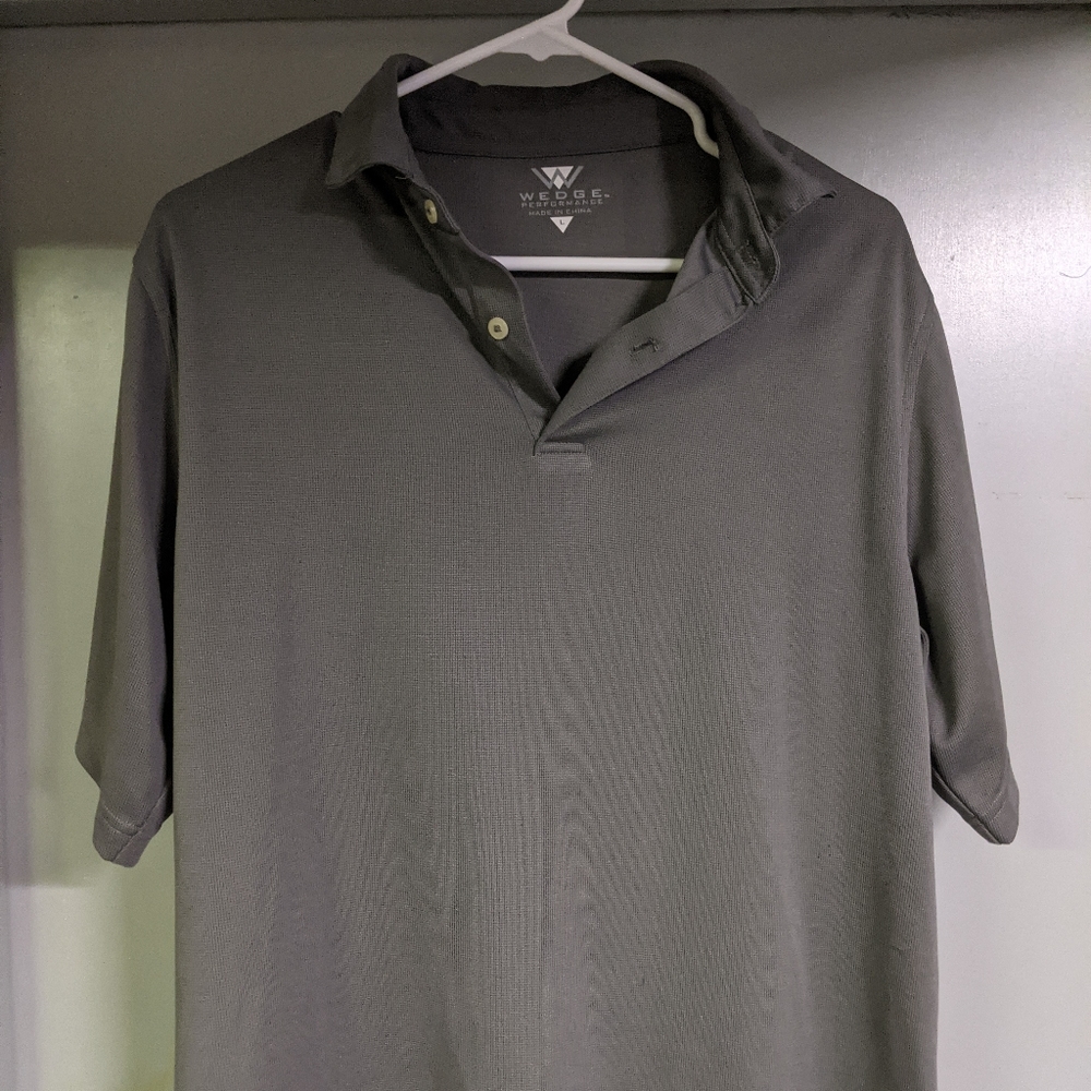 Gray collard shirt